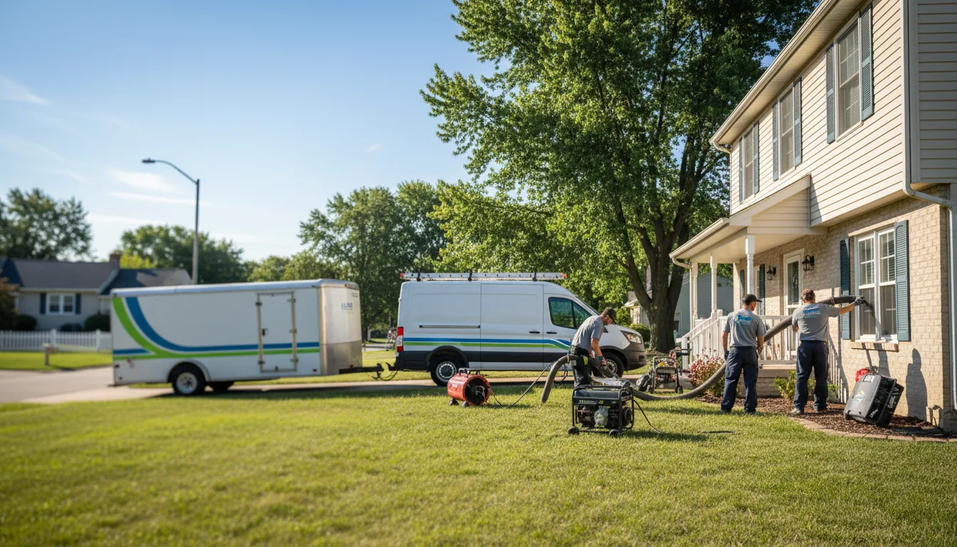Flooded Basement Restoration And Cleanup With Repair in Hallsboro, NC near me